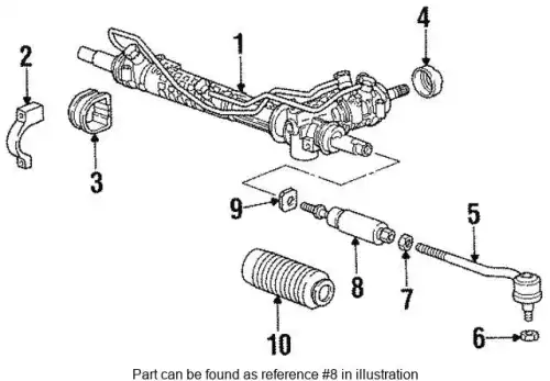 Рулевой наконечник PORSCHE 99334713101
