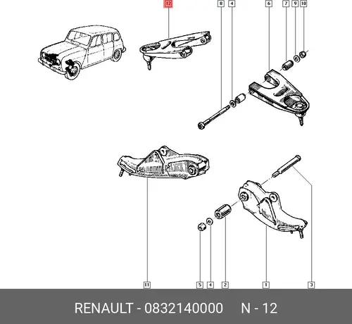 RENAULT 0832140000