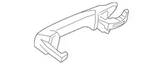 Ручка двери VAG 95853120502G2X
