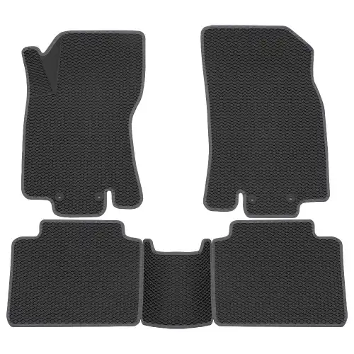 Коврики в салон REZKON 9225035202 Nissan X-Trail 2015-2022 4 шт., серый черный
