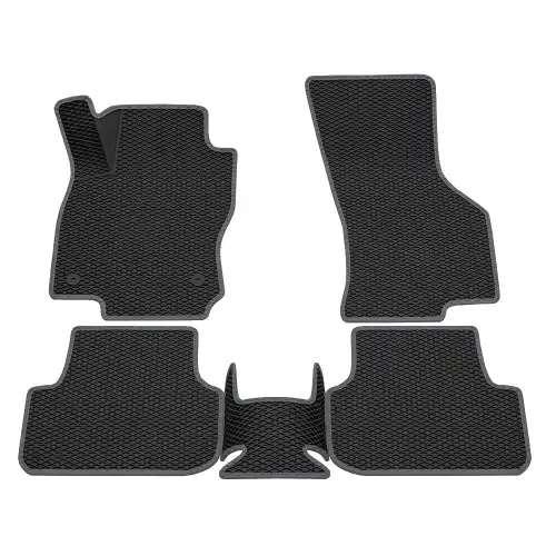 Коврики в салон REZKON 9235005202 Volkswagen Golf 2012-2020 4 шт., серый черный