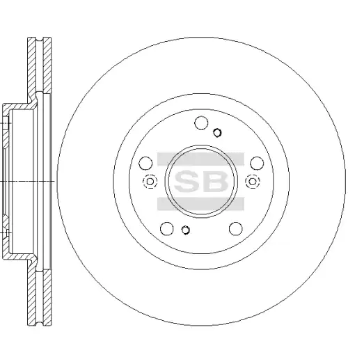 Тормозной диск SANGSIN SD4135