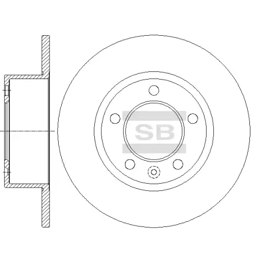 Тормозной диск SANGSIN SD3075