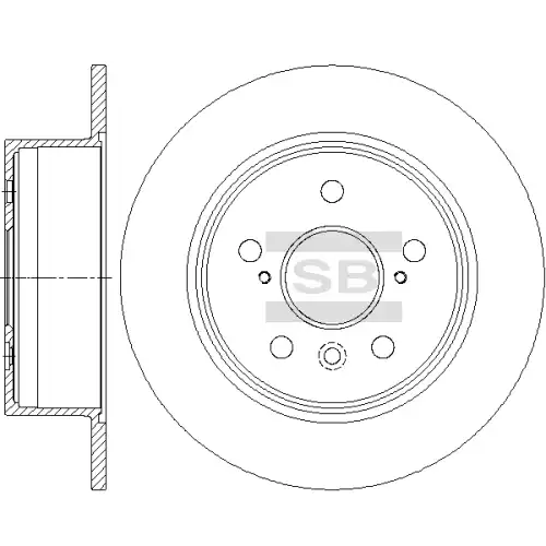 Тормозной диск SANGSIN SD4648