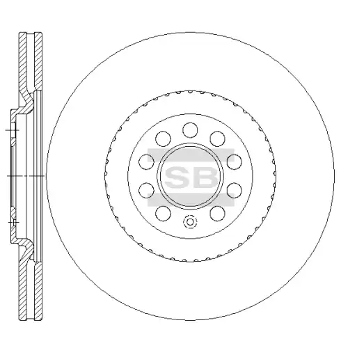 Тормозной диск SANGSIN SD5439