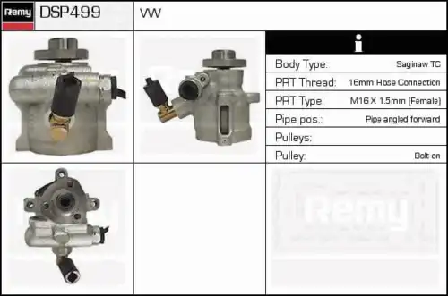 Насос гидроусилителя руля DELCO REMY DSP499