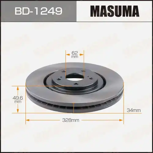 Тормозной диск MASUMA BD-1249