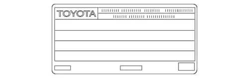 НАКЛЕЙКА 1129831L40 TOYOTA / LEXUS