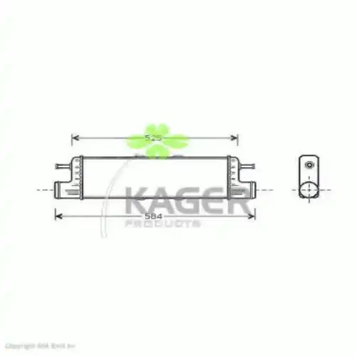 Интеркулер KAGER 31-3857