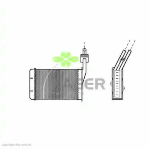 Радиатор печки KAGER 32-0107
