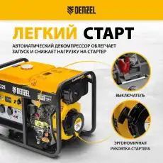 Генератор DENZEL 94412