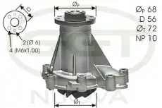 помпа водяная PA11134 GGT