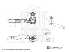 Рулевой наконечник BLUE PRINT ADBP870029