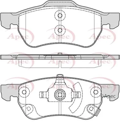колодки дисковые \MG PAD2368 APEC BRAKING