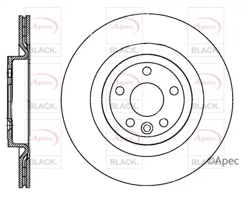 Тормозной диск APEC BRAKING DSK3406B