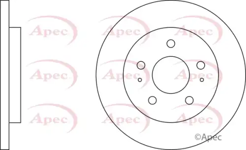 Тормозной диск APEC BRAKING DSK3858