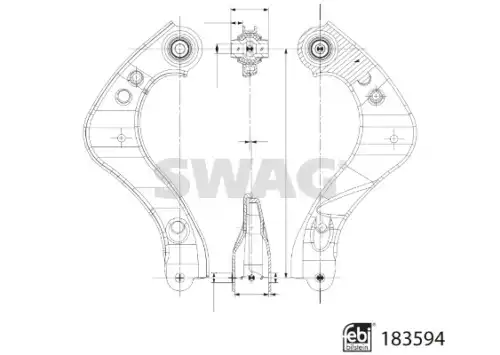 Рычаг подвески SWAG 33 10 9061