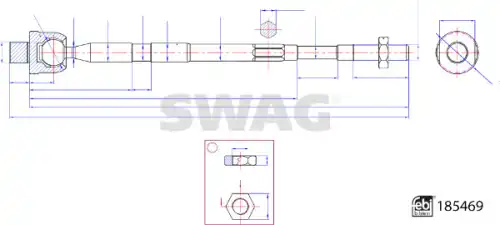 Рулевая тяга SWAG 33 11 0110