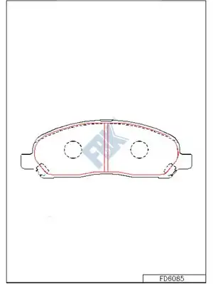 колодки дисковые \MITSUBISHI FD6085 FBK