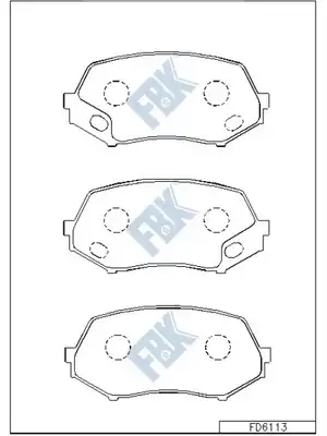 колодки дисковые \MITSUBISHI FD6113 FBK
