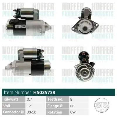 Стартер HOFFER H5035738