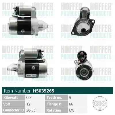 Стартер HOFFER H5035265
