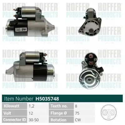 Стартер HOFFER H5035748