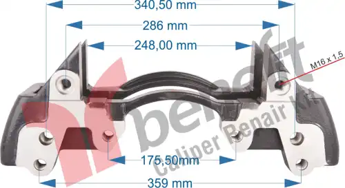 держатель скобы диск. тормоза !для скоб S7\MB ось 10532 BENEFIT
