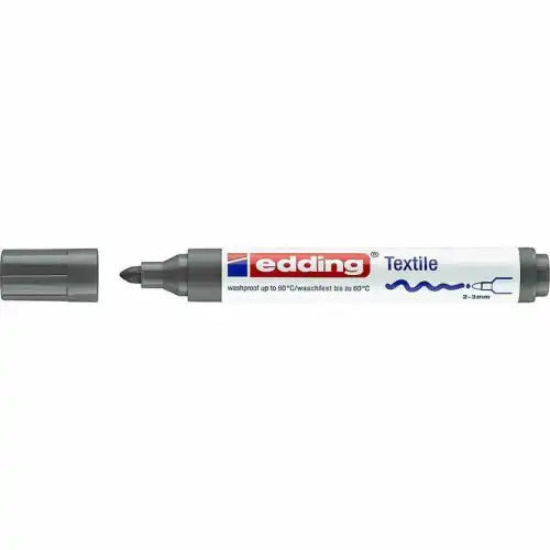 Маркер для текстиля Edding E-4500, серый_012 E-4500/12
