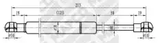 Амортизатор капота MAPCO 91006