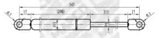 Амортизатор капота MAPCO 91920