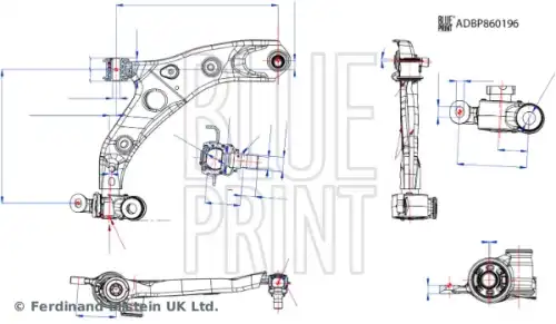 Рычаг подвески BLUE PRINT ADBP860196