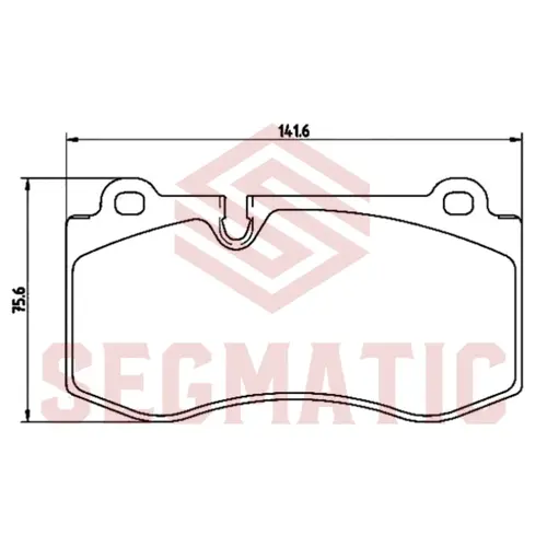 Тормозные колодки дисковые SEGMATIC SGBP2819