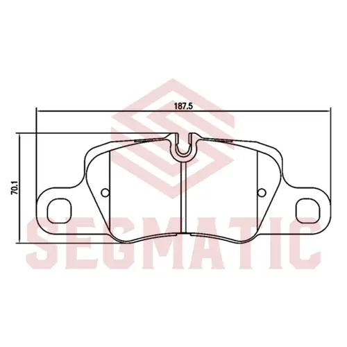 Тормозные колодки дисковые SEGMATIC SGBP2821