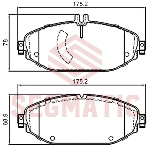 Тормозные колодки дисковые SEGMATIC SGBP2840
