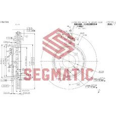 Тормозной диск SEGMATIC SBD30093337