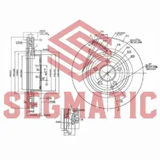 Тормозной диск SEGMATIC SBD30093372