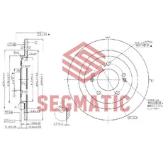 Тормозной диск SEGMATIC SBD30093388