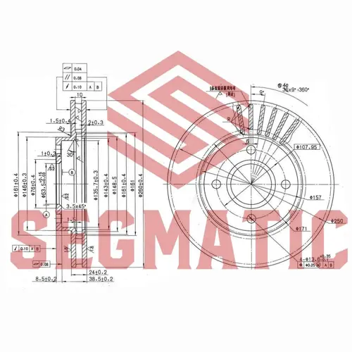 Тормозной диск SEGMATIC SBD30093459