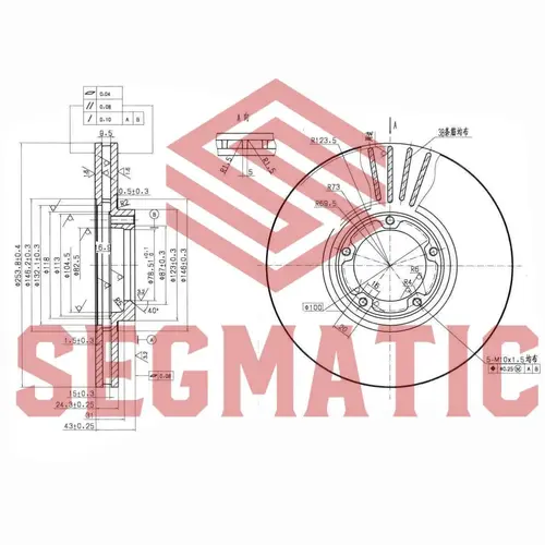 Тормозной диск SEGMATIC SBD30093460