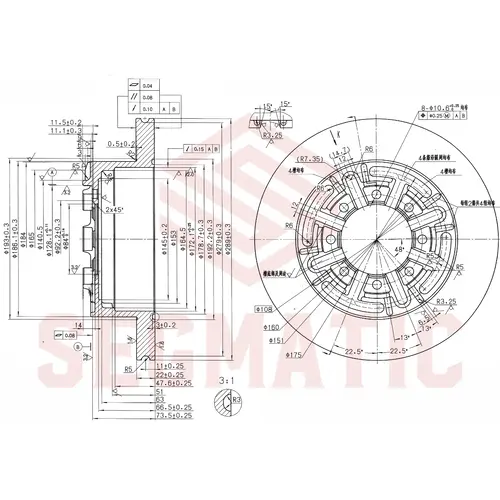 Тормозной диск SEGMATIC SBD30093463