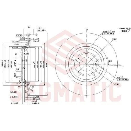 Тормозной диск SEGMATIC SBD30093466