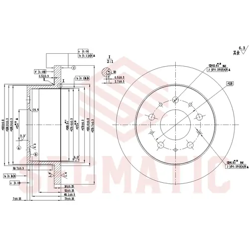 Тормозной диск SEGMATIC SBD30093469