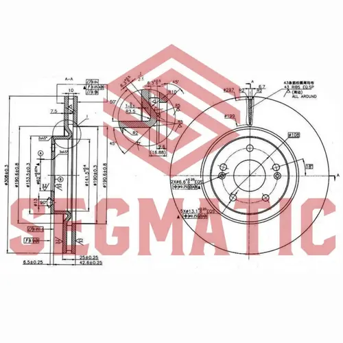 Тормозной диск SEGMATIC SBD30093414