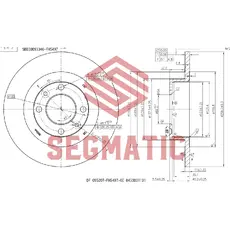 Тормозной диск SEGMATIC SBD30093346