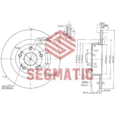 Тормозной диск SEGMATIC SBD30093411