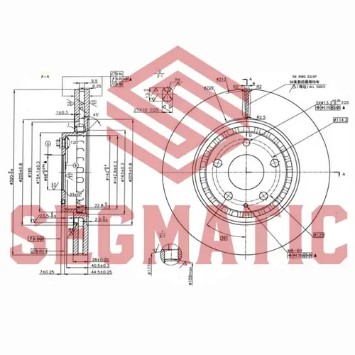 Тормозной диск SEGMATIC SBD30093441