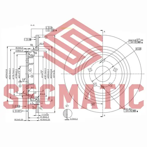 Тормозной диск SEGMATIC SBD30093336