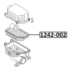 Фильтр воздушный FEBEST 1242-002