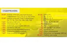 WMC20126 Набор инструмента WMC-20126: 126пр. 1/4' (6гр.) WMC TOOLS /1/8